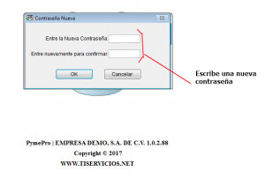 2) Cambiar la clave