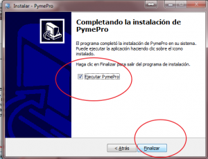 Paso 8)Completa el proceso dando click en Finalizar 