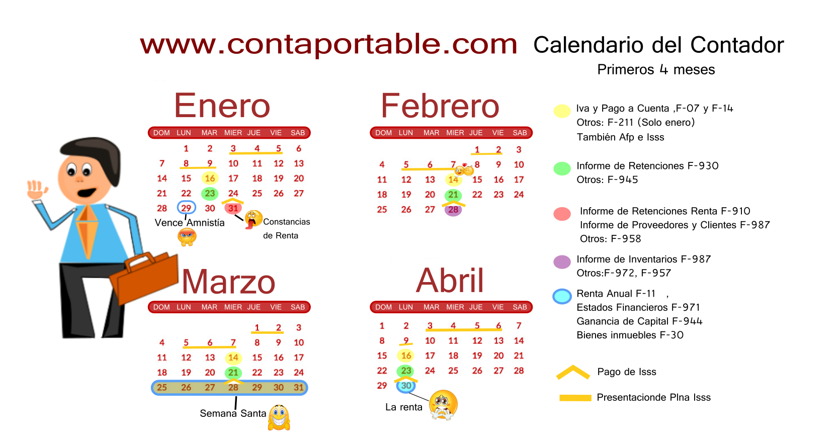 Calendario del Contador TI Servicios TI Servicios