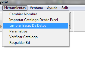 Limpiar Base de Datos Contaportable